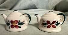 Vintage small Floral Tea Pot Salt and Pepper Shakers Made In Japan picture