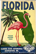 1952 National Automobile Association Florida Tour Guide 👀 Rare picture
