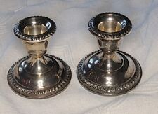 Set of Vintage Empire Sterling Silver #42 Weighted Candle Holders - 2 picture