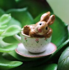 Wee Forest Folk Bunny B-28 - Cuppa Cottontail picture