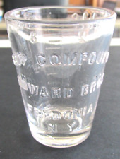 Vintage HOWARD BROS. FREDONIA NY Hops Compound Medicine Dose Glass, Dose Cup picture
