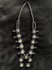 Vintage Squash Blossom Mother Of Pearl Necklace picture