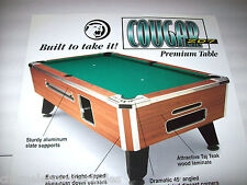 Valley Cougar Pool Table Wall POSTER 1998 Original Table Billiards Art 27