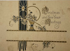Art Deco . 1930s Christmas Card  picture