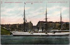 1907 JAMESTOWN EXPO Virginia Postcard President Sarmiento -Argentine School Ship picture