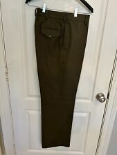 USMC Green Service Uniform Trousers, summer weight poly/wool blend, size 32R picture