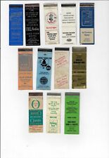 Lot of 12 Empty Matchbook covers Assorted Great Condition Front Strike picture