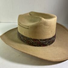 Vintage Resistol Self Conforming Western Chisholm Cowboy Straw Hat 7 1/8” picture