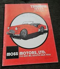Moss Motors LTD Triumph TR-2-3-4 parts catalog, 41 pages picture