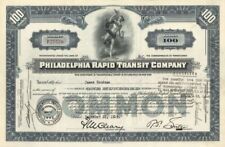 Philadelphia Rapid Transit Co. - Stock Certificate - Railroad Stocks picture