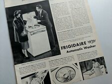 Vintage 1949 FRIGIDAIRE AUTOMATIC WASHER Original Magazine Ad picture