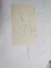 Frank Linzy Signed Index Card Beckett Pre Certified 3 picture