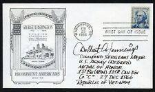 Delbert O. Jennings d2003 signed auto FDC MOH Recipient US Army Vietnam BAS picture