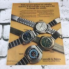 VTG 1970 Mens Wrist Watches Caravelle By Bulova Advertising Art Print Ad picture