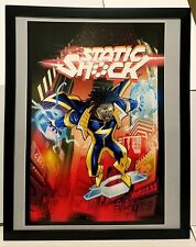 Static Shock by Scott McDaniel 11x14 FRAMED DC Comics Art Print Poster picture