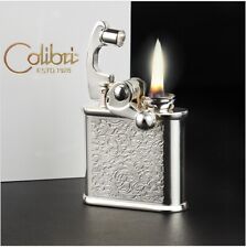 Colibri Arabesque Silver Antique Stylish Design Flint Oil Lighter Made In Japan picture