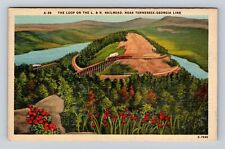 The Loop On The L & N Railroad, Tennessee-Georgia State Line Vintage Postcard picture