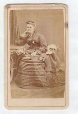 Des Moines IA~Schaub & Peterson Photographers~Full Lady~CDV 1875 Carte de Visite picture