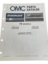 Vintage 1986 OMC Johnson Evinrude Parts Catalog 70 Models ￼ Nautical picture