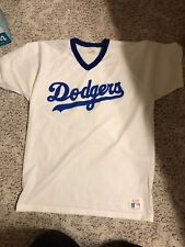 Vintage Rawlings Dodgers Jersey Size Xl White With Blue Writing Baseball picture