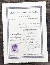 LONGINES Vintage Chronograph 12.68Z 1947 Guarantee Certificate Original Steel / picture