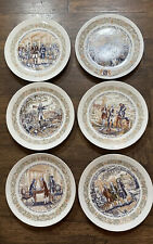 D'ARCEAU LIMOGES Lafayette Legacy Collection Revolutionary War Plates Set of 6 picture