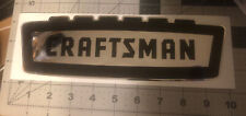 Craftsman vintage 1958 60’s style decal tool box Crown Black On Chrome Xlge 10” picture