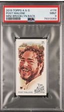 Post Malone 2019 Topps Allen & Ginter #176 Rookie Mini Brooklyn Back 22/25 PSA 9 picture