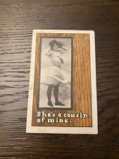 Mostwood EB & E Co Detroit 1900s Vintage Postcard “She’s a cousi￼n” Ultra Rare picture