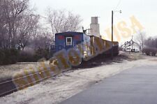 Vtg 1981 Train Slide 18104 CR Conrail Caboose X1T058 picture