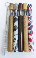 5x Metal One Hitters Spring Loaded 1 Hit Pipes 3.16
