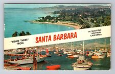 Santa Barbara CA-California, General Banner Greetings, Antique Vintage Postcard picture