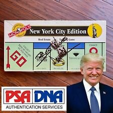 DONALD TRUMP * PSA/DNA * Autograph MONOPOLY NYC EDITION Board Game Signed picture
