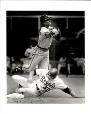 LD308 1987 Orig J. Kelly Photo TIGERS LOU WHITAKER DOUBLE PLAY ROYALS B. PECOTA picture