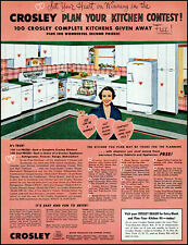 1953 Crosley Appliances plan your kitchen contest vintage photo print ad  L37 picture