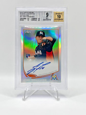 Jose Fernandez 2013 Topps Chrome RARE #/499 REFRACTOR Rookie Card RC - BGS 9 RIP picture