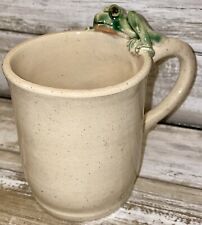 2004 Frog Coffee Cup Mug Studio Art Ceramic Handmade Tree Frog Lawson Vintage picture