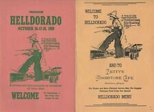 TOMBSTONE, ARIZONA - 1959 HELLDORADO DAYS - SOUVENIR PROGRAM & BETTY'S CAFE MENU picture