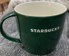 Starbucks 2011 Green Holly Leaf Holiday Ceramic Coffee Mug Cup Beautiful Festive picture