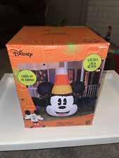 Disney Halloween Mickey Mouse Candy Corn Hat 6 FT Airblown Inflatable New 2023 picture