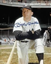 MICKEY MANTLE NEW YORK YANKEES BASEBALL PLAYER AUTOGRAPHED 8X10 PHOTO REPRINT picture