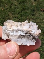Excellent Snow White Gemmy Botryoidal Druzy Crystal On Agate  picture