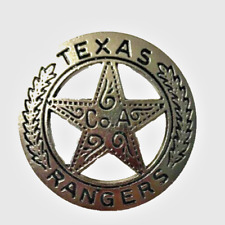 Company A Texas Ranger Badge 1-5/8 Made From Mexican Peso picture