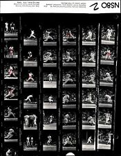 LD323 1980 Orig Contact Sheet Photo RICK PETERS JIM LENTINE TIGERS - MARINERS picture