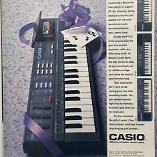 1988 Casio Electronic Keyboard Print Ad PT-87 SK-1 Synthesizer Vintage 80's picture