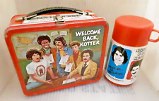RARE 1977 Welcome Back Kotter Metal Lunch Box & Thermos TV Show ~ Cool Lunchbox picture