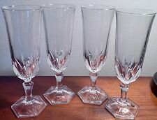 Vintage Cristal D'Arques Durand Chaumont Champagne Flutes Set of 4 picture