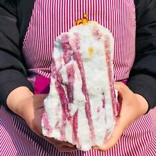 6.95LB Natural Pink Tourmaline Crystal Rough Rare Mineral Specimens healing picture