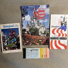DISNEYLAND Bicentennial ‘76 Set Of Guides Full Adult Ticket book Vintage Disney picture