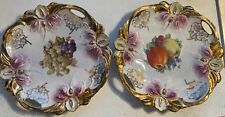 Antique T.B.I Co. Germany Lustur Plates Set Of 2 picture